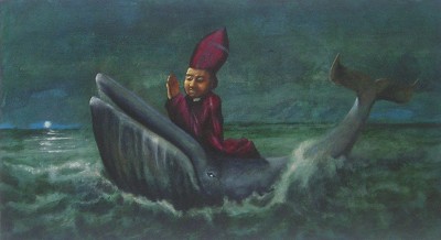 Mysterious, serene, and slightly precarious surreal journey