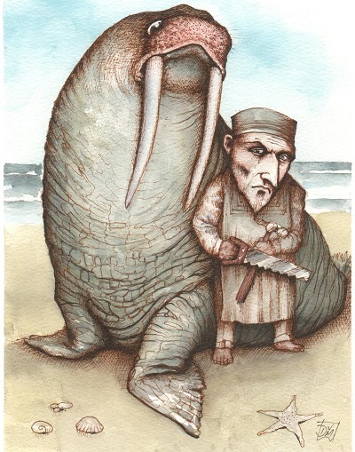 Unsettling companionship, foreboding mood, and a touch of dark humour.