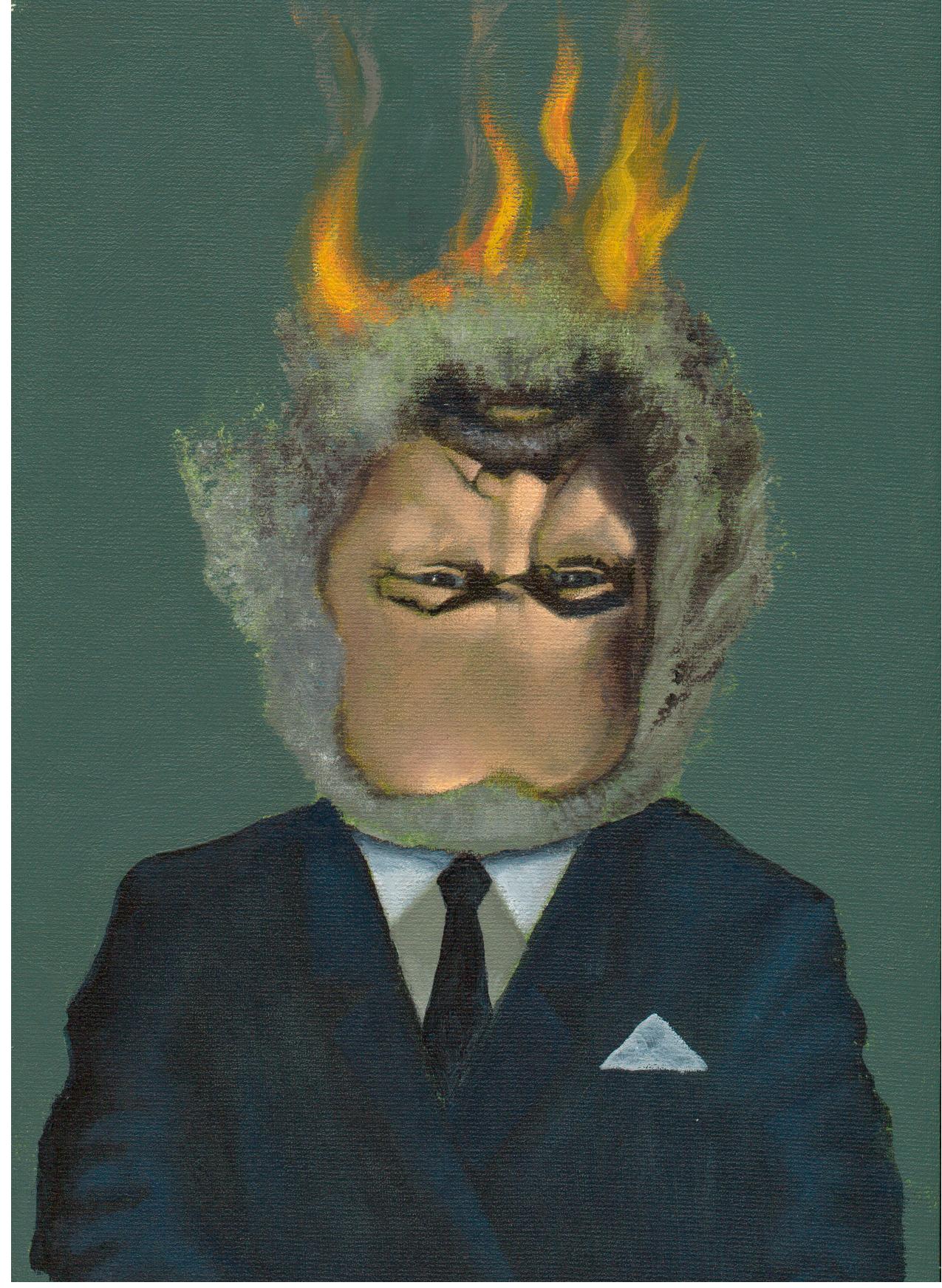 Surreal tension and burning mental anguish