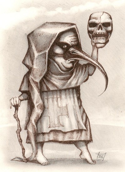 Ominous and macabre