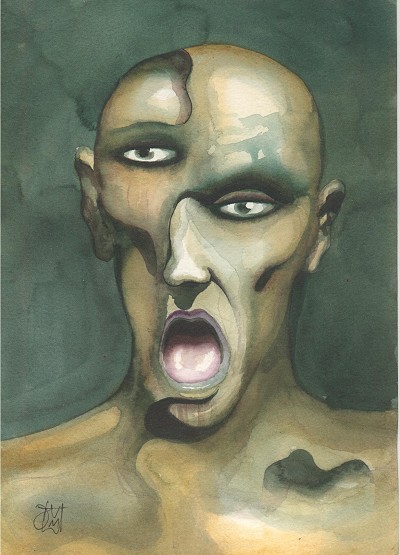 Profound unease, shock, and visceral anguish.