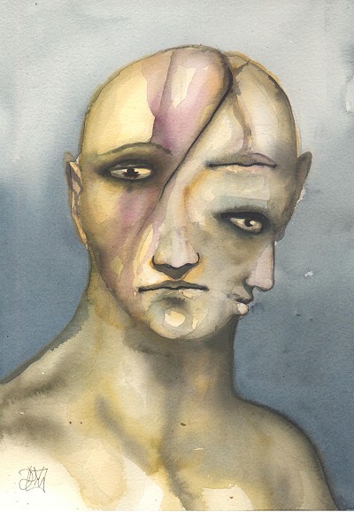 A brooding, unsettling portrait of fragmented identity.