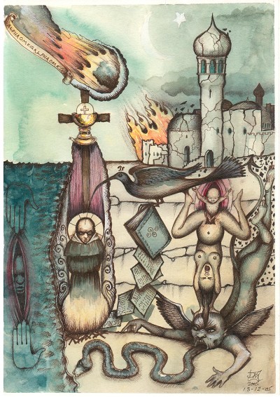 Foreboding with spiritual and cosmic significance