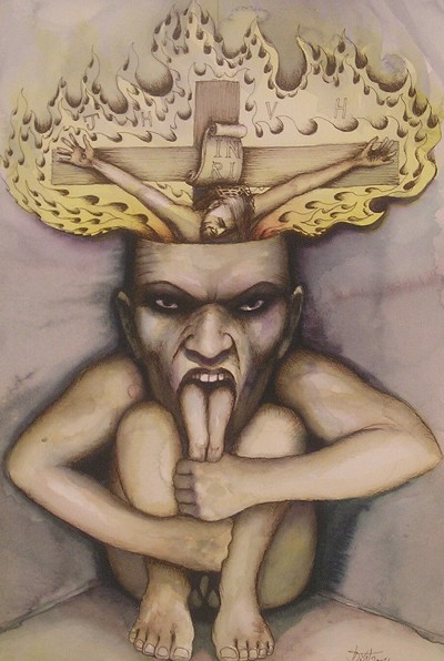 Disturbing and tormenting internal struggle.
