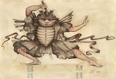 Intimidating and slightly absurd.