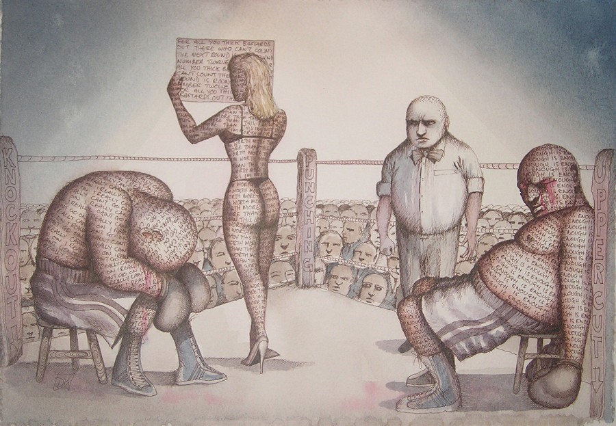 Weariness and despair amidst hostile judgement.