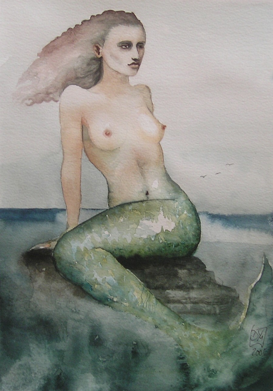 Melancholy portrait of a mythical creature