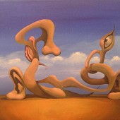 Dreamlike unease under an indifferent sky