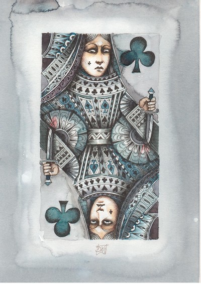 Enigmatic regal figures in a dreamlike state