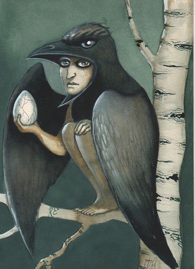 Uneasy tenderness and watchful contemplation.