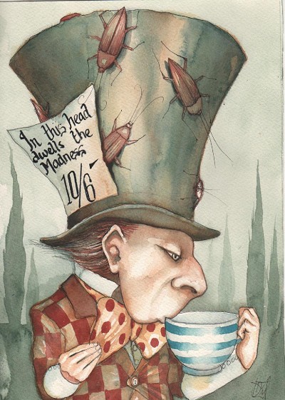 Unsettling and disturbed, with a touch of macabre humour.