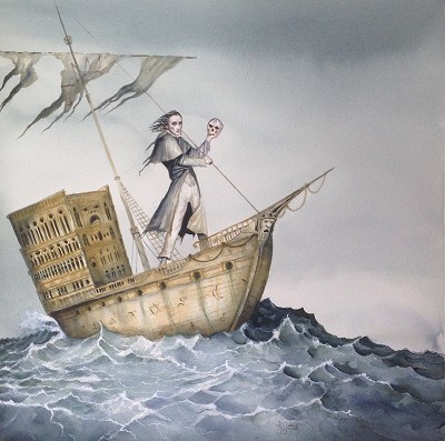 A darkly contemplative journey through stormy seas.