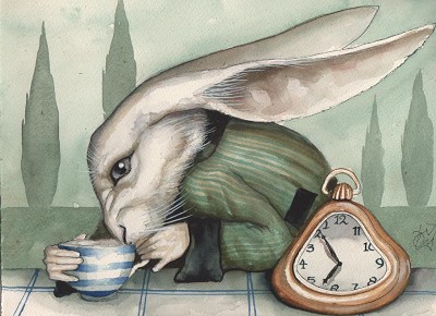 Anxious absurdity and a sense of warped time.